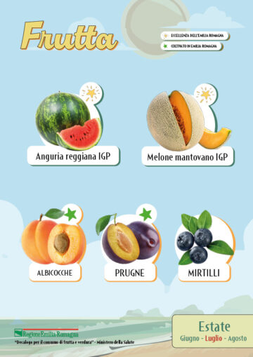 Stagionalità dei prodotti ortofrutticoli di Luglio 2025