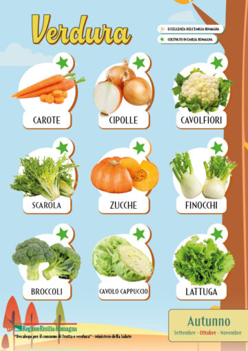 Stagionalità dei prodotti ortofrutticoli di ottobre 20255