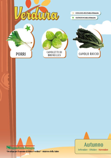 Stagionalità dei prodotti ortofrutticoli di novembre in emilia romagna