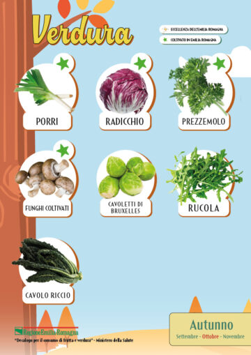 Stagionalità dei prodotti ortofrutticoli di ottobre 20256